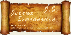 Jelena Simeonović vizit kartica
